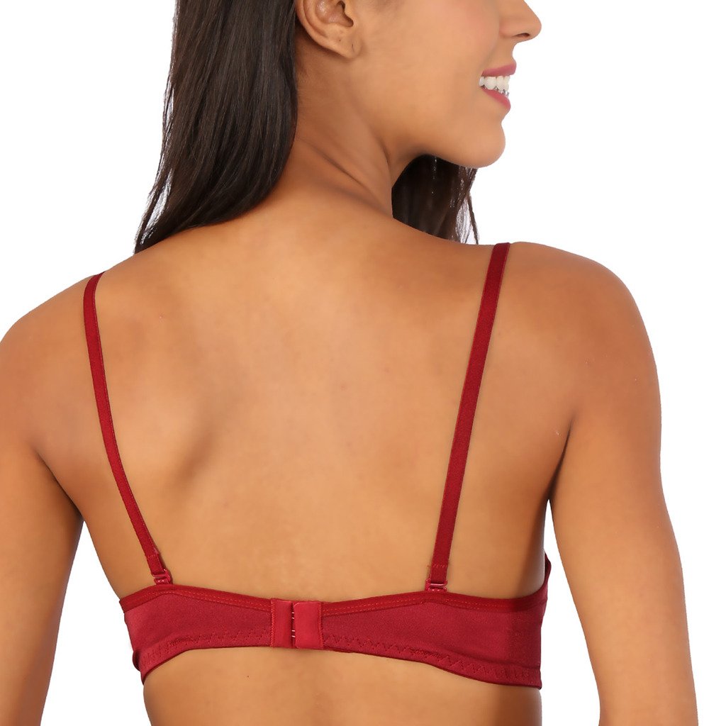 Bralux Rose Padded Bra Black