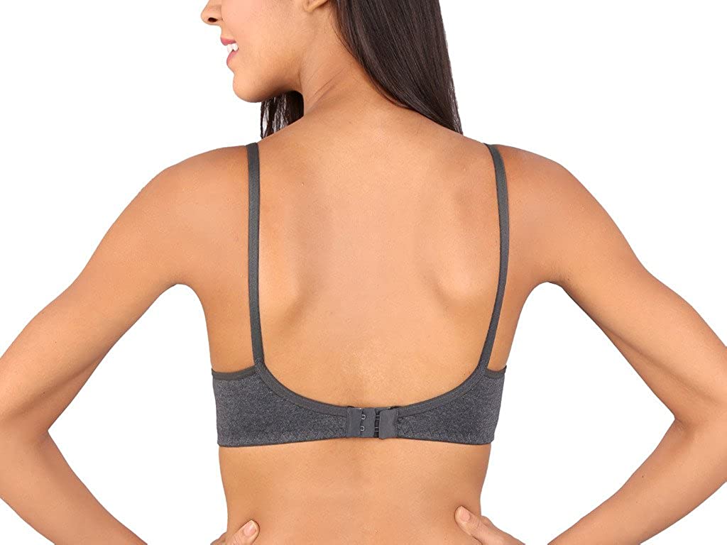 Bralux Women's Cotton Hosiery T-shirt Non-Wired Non-Padded Bra