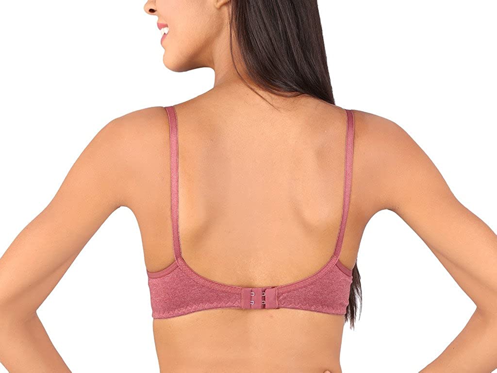 Bralux Women's Cotton Hosiery T-shirt Non-Wired Non-Padded Bra