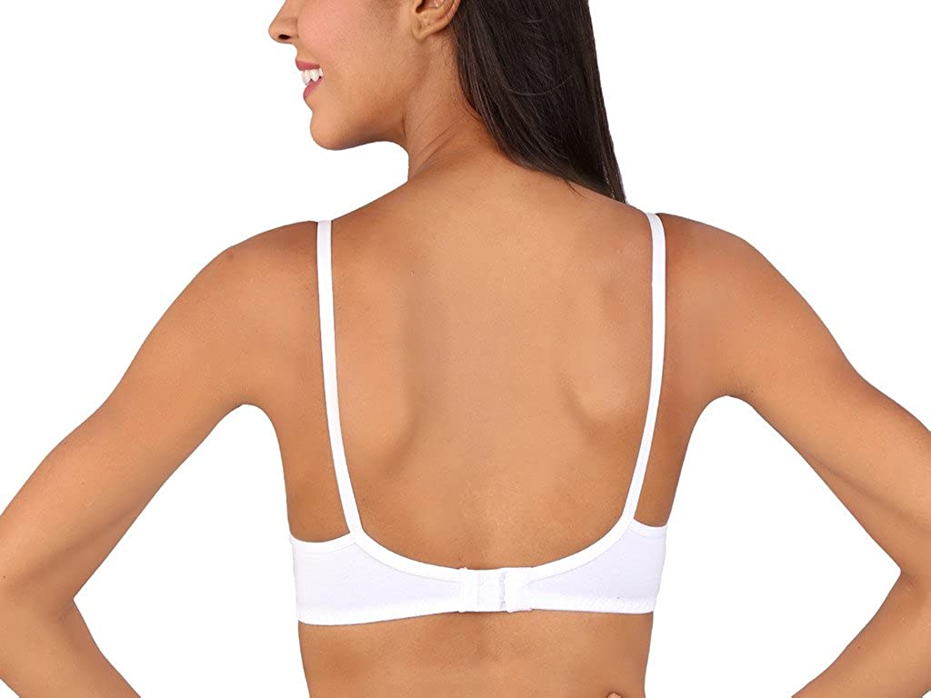 Bralux Women's Cotton Hosiery T-shirt Non-Wired Non-Padded Bra