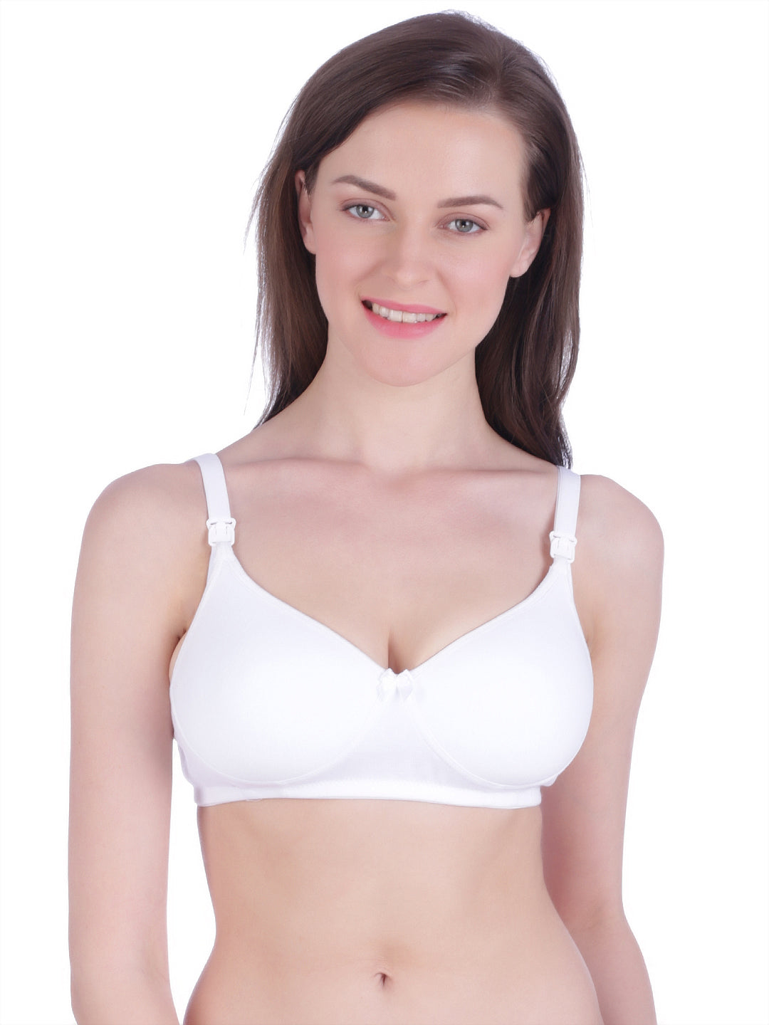 Bralux Womens Maternity Bra, Non-Wired Padded Feeding Bra, Nursing Bra - Cotton Hosiery Full Coverage Bra - Blossam