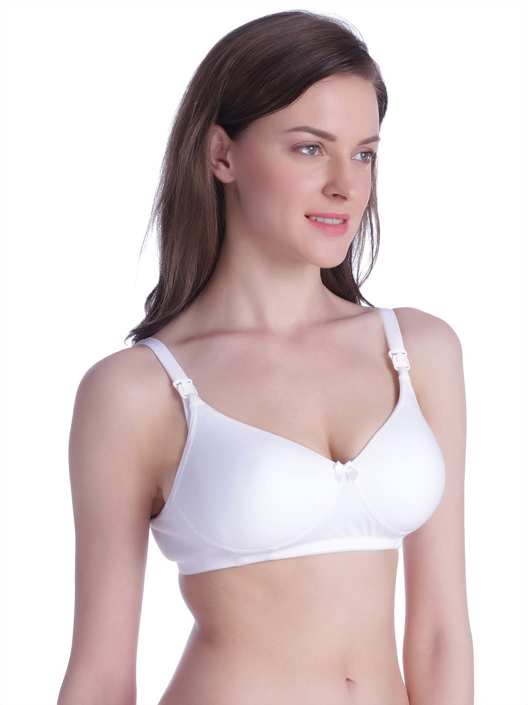 Bralux Womens Maternity Bra, Non-Wired Padded Feeding Bra, Nursing Bra - Cotton Hosiery Full Coverage Bra - Blossam
