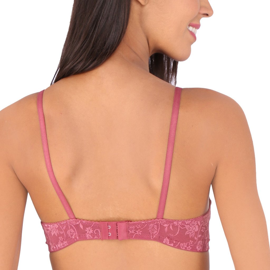 Bralux Women's Madhu Lace Full Cup B Bra, Black