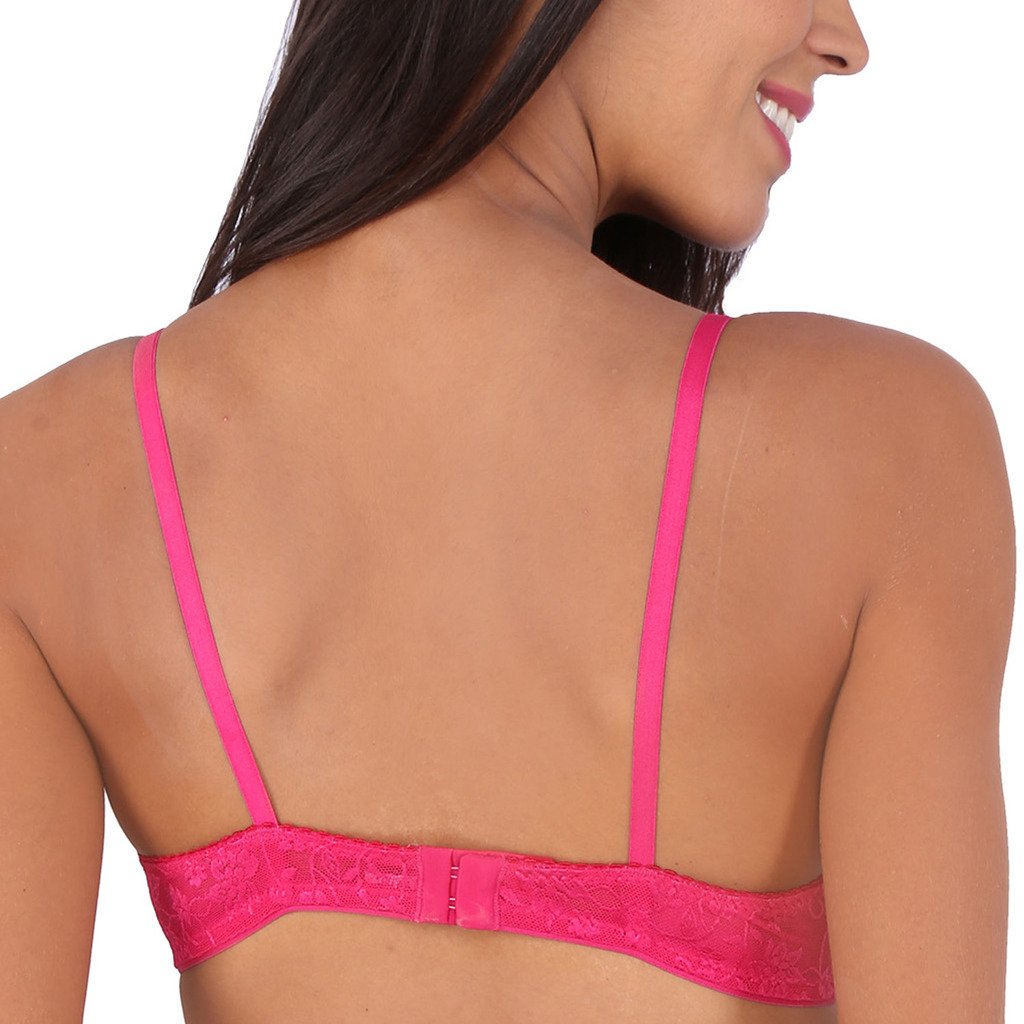 Bralux Women's Madhu Lace Full Cup B Bra, Black