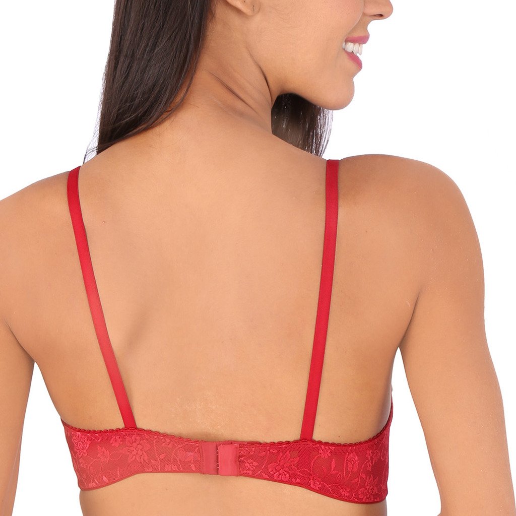 Bralux Women's Madhu Lace Full Cup B Bra, Black
