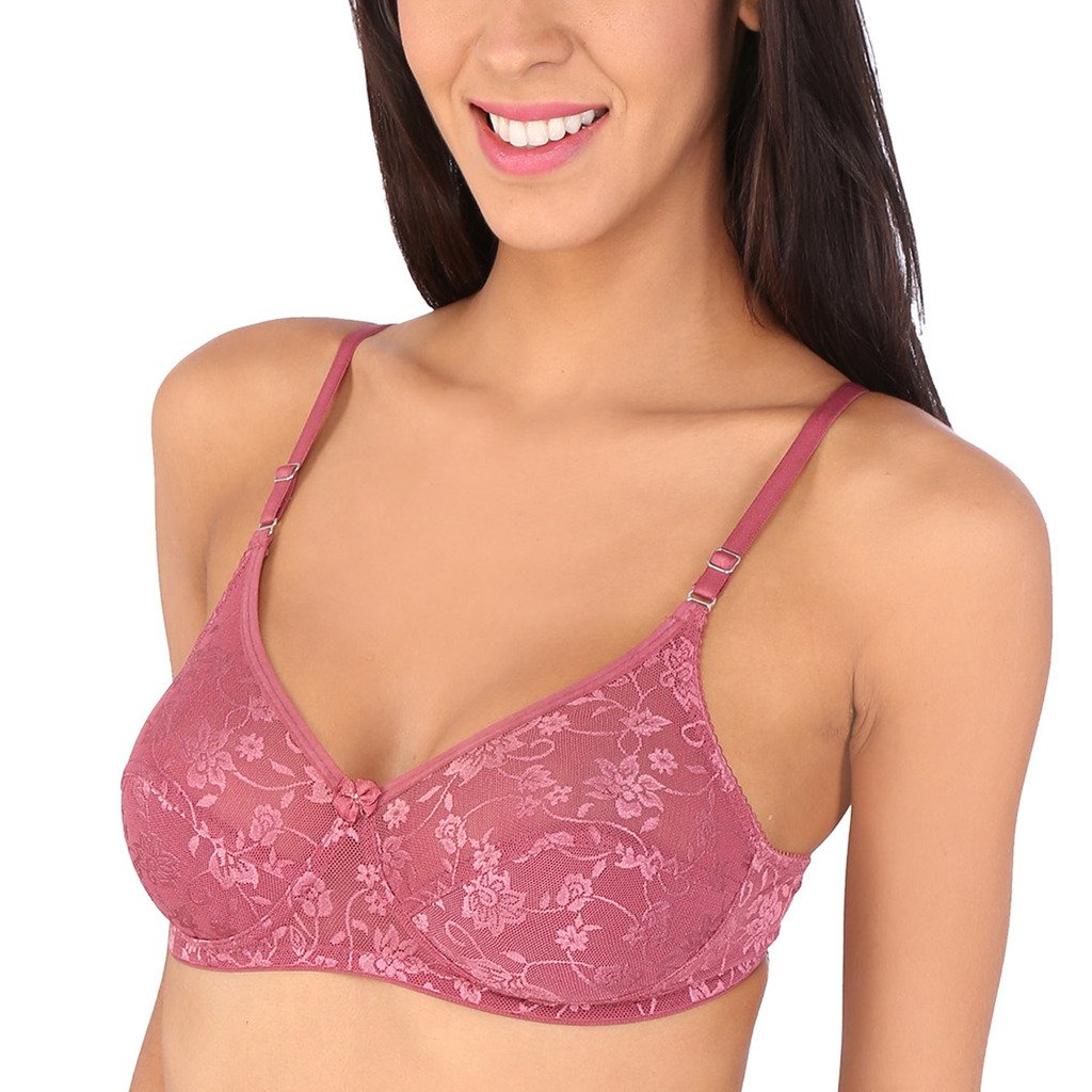 Bralux Women's Madhu Lace Full Cup B Bra, Black
