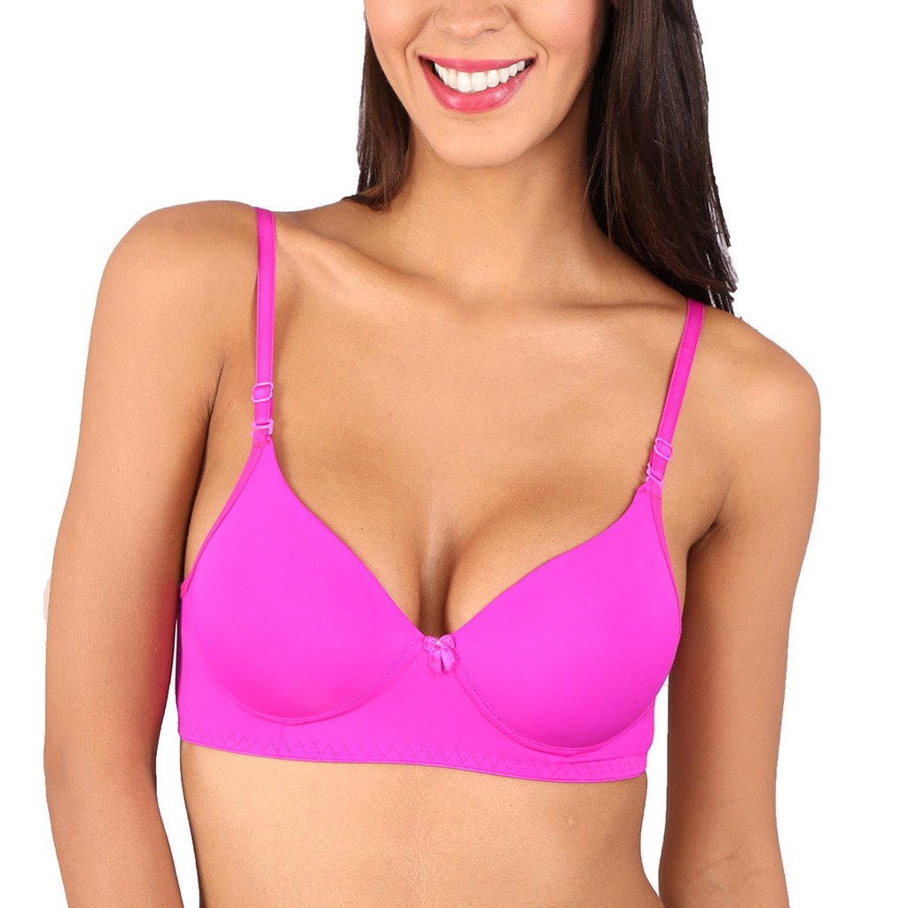 Bralux Rose Padded Bra Black