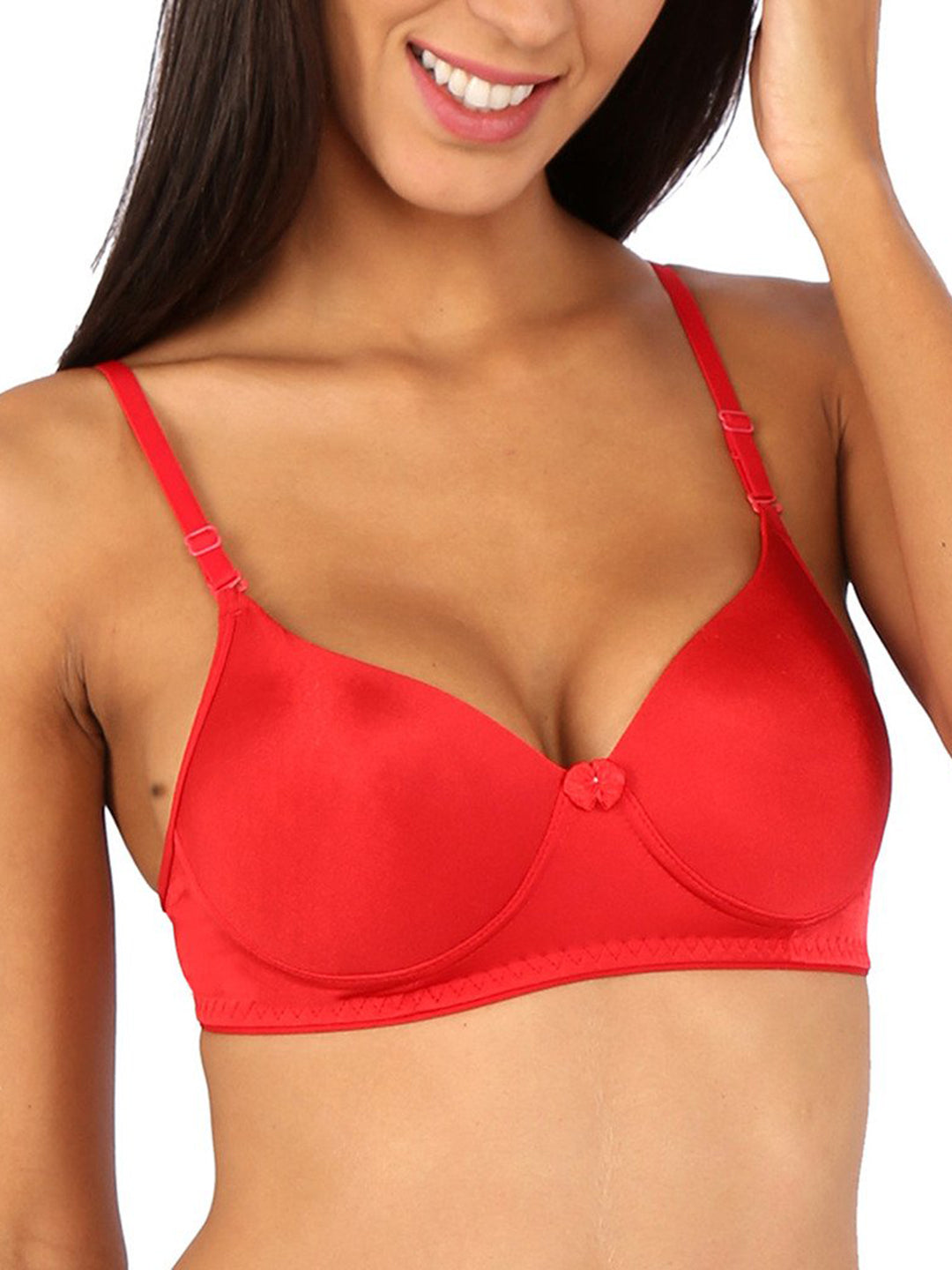 Bralux Rose Padded Bra Black