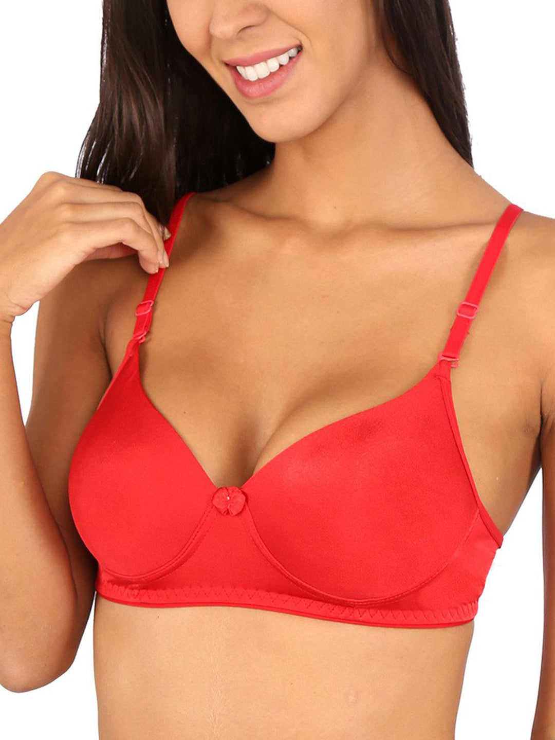 Bralux Rose Padded Bra Black