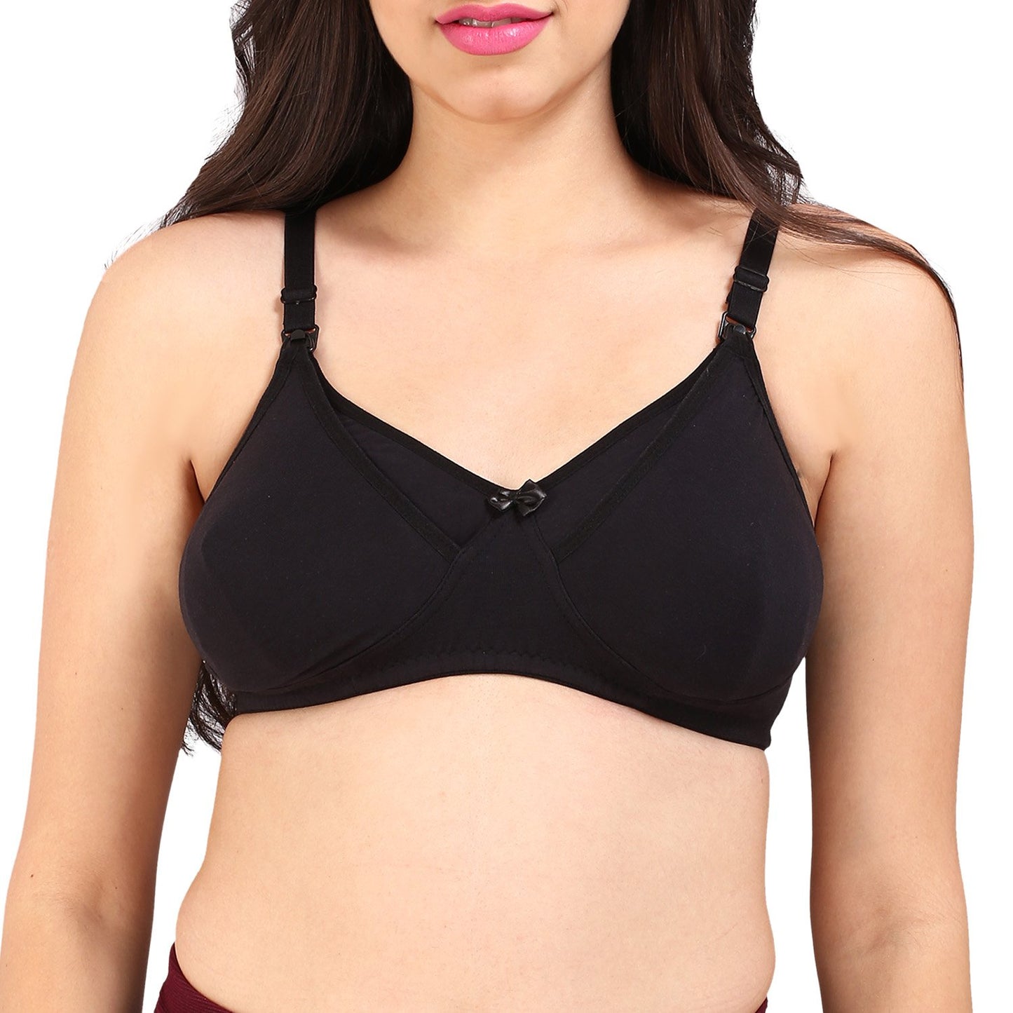 Bralux Women's Maternity Bra Cotton T-shirt Non-Wired Feeding Nursing Bra - Sangam