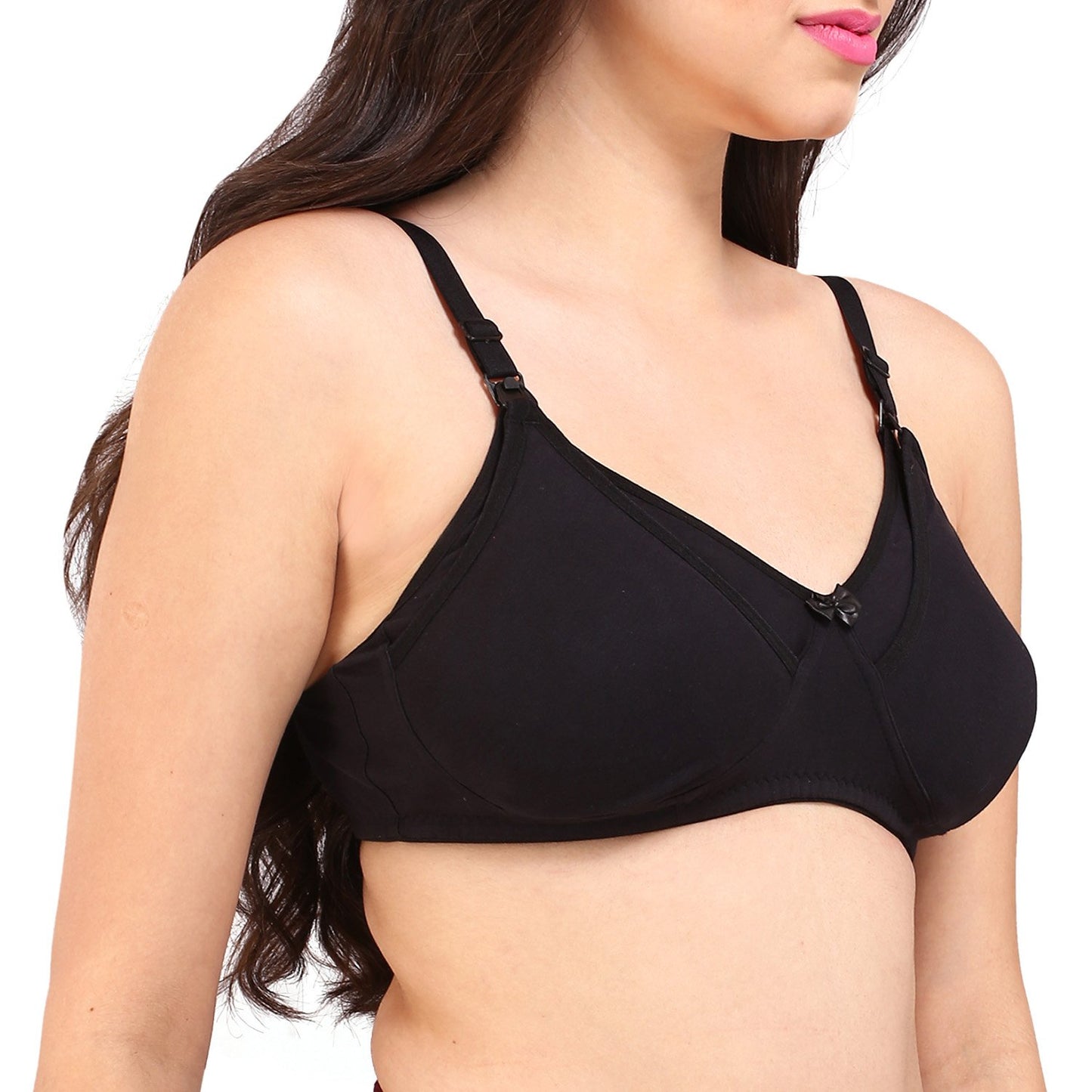 Bralux Women's Maternity Bra Cotton T-shirt Non-Wired Feeding Nursing Bra - Sangam