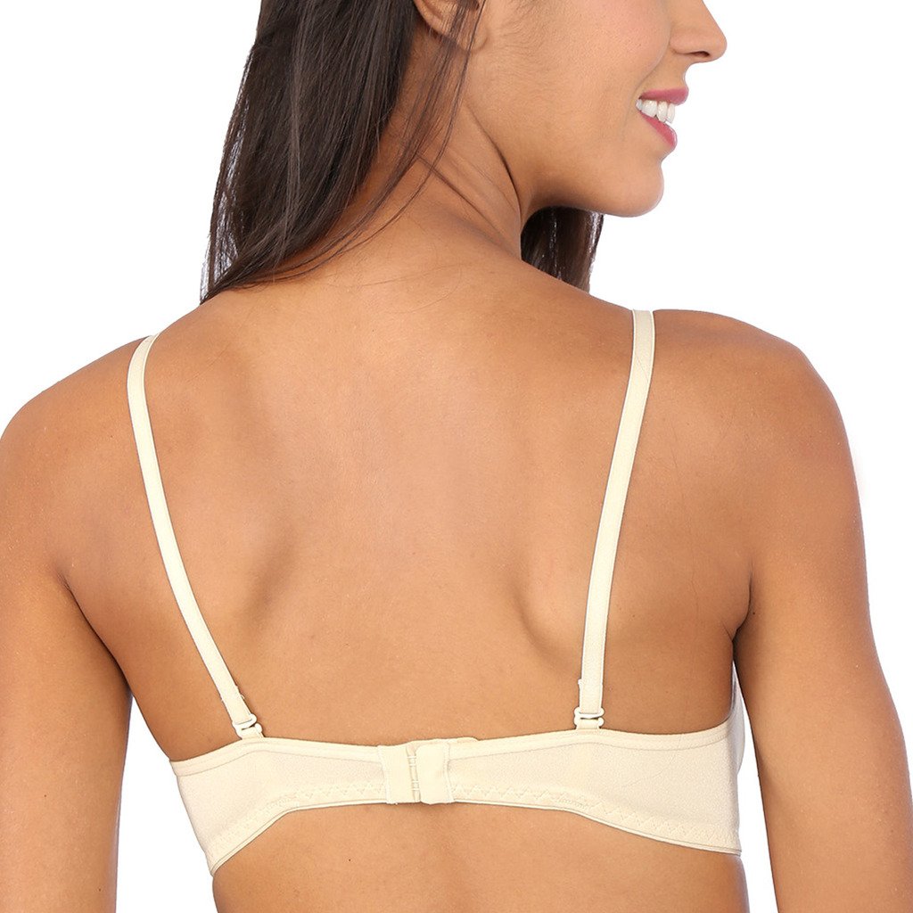 Bralux Rose Padded Bra Black