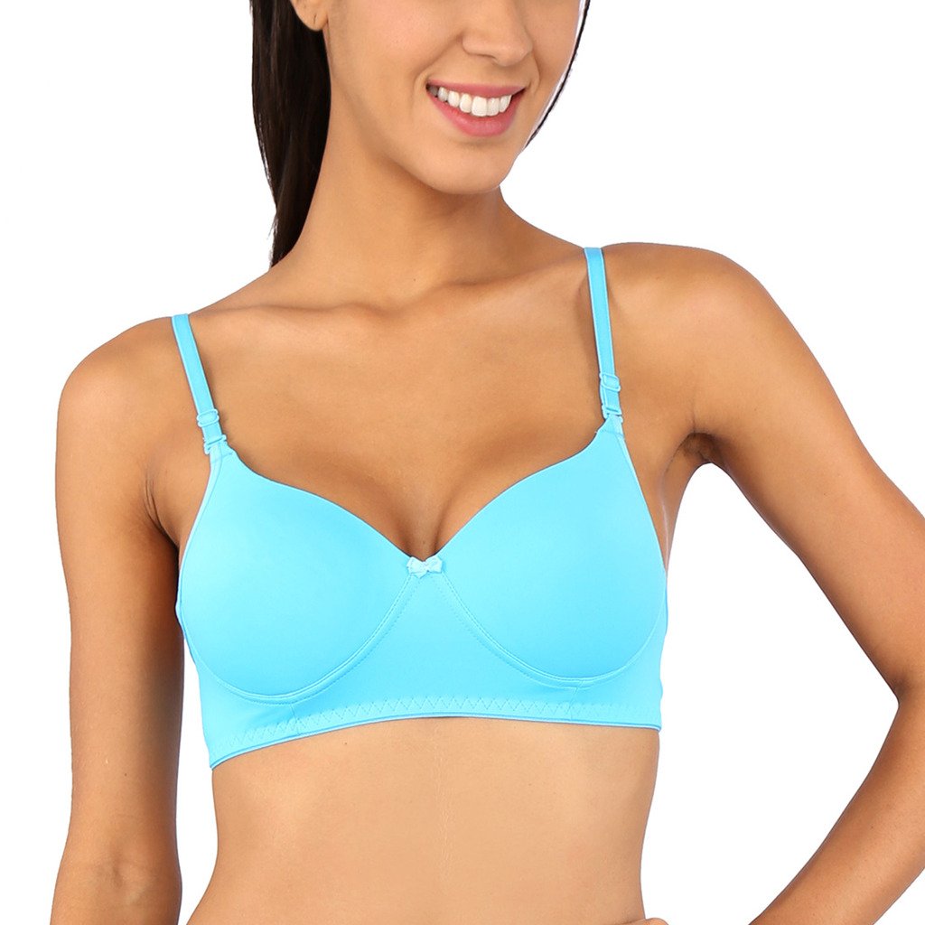Bralux Rose Padded Bra Black