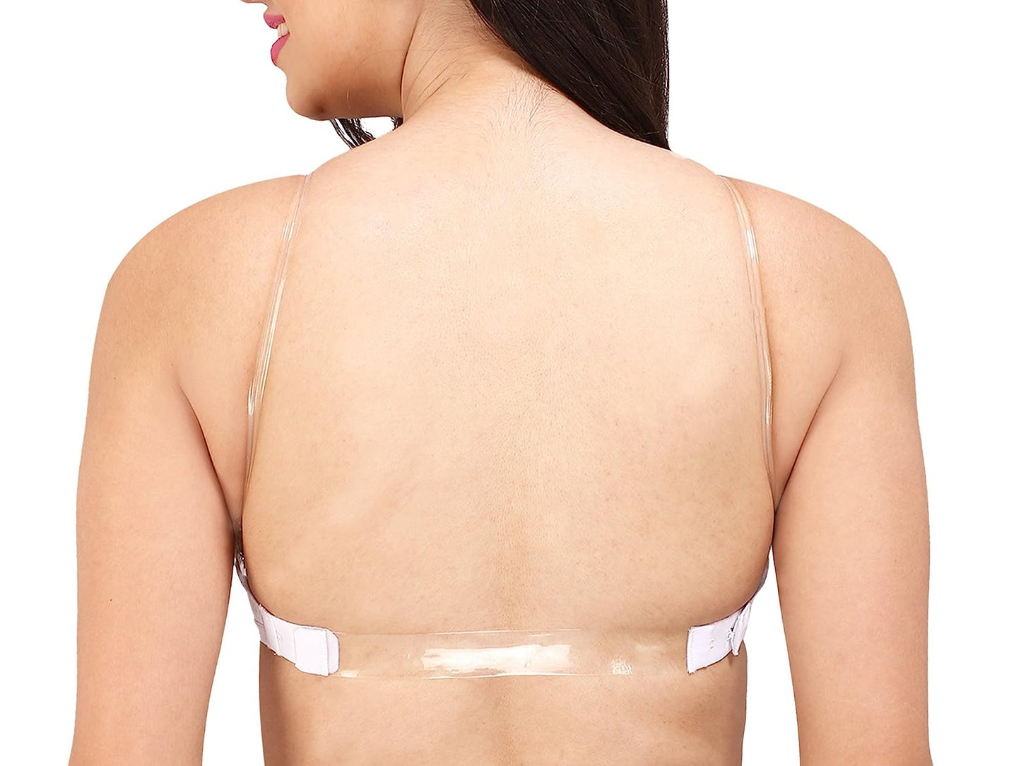 Bralux Women's Clara Black Color Backless Non-Wired Regular Cotton Multiway Bra Cup B