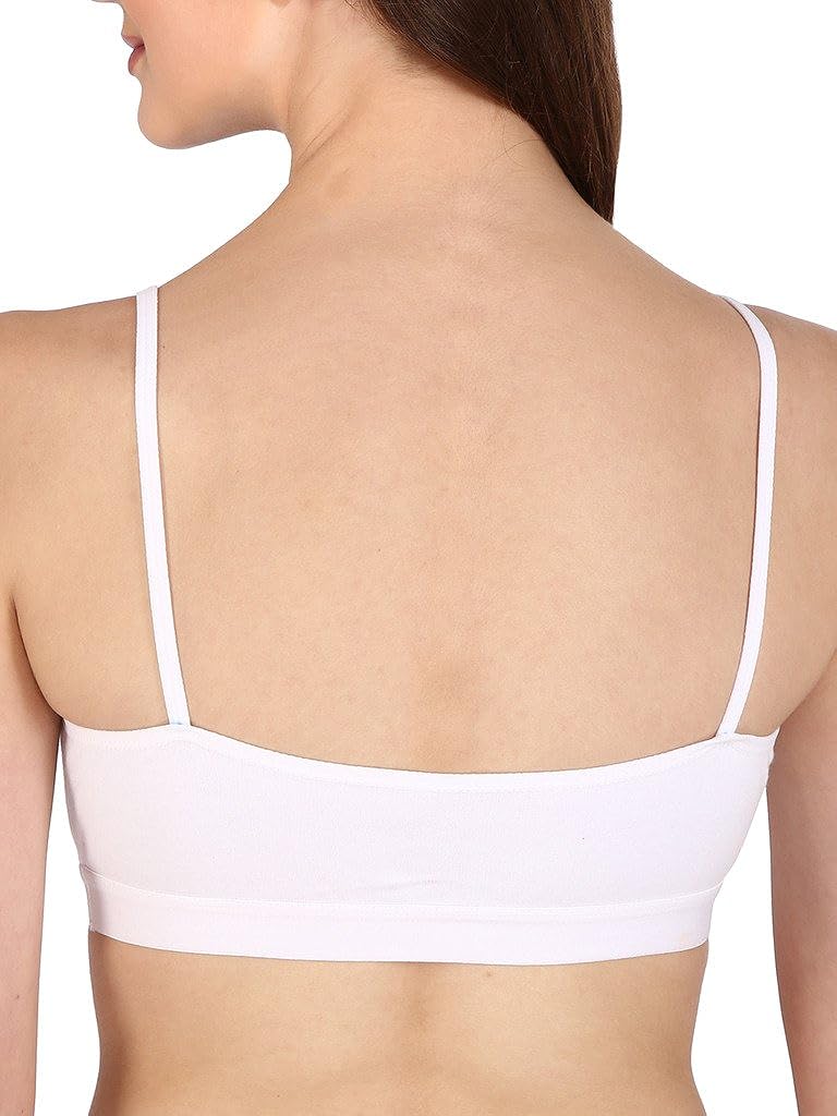 Bralux Womens Sports Bra, Non-Padded Bra Non-Wired, Cotton Hosiery Full Coverage Bra - Kanchan