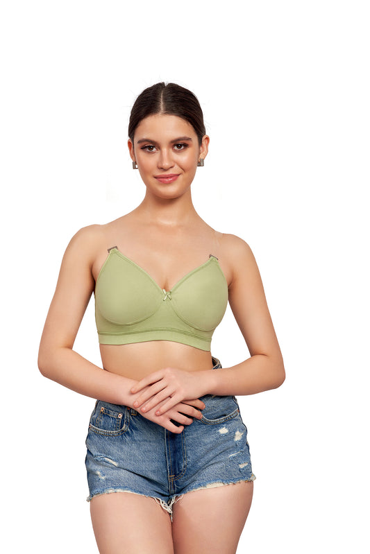 Bralux Women's Full Coverage Inner Elastic Padded Bra - 7002