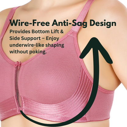 Bralux Anti Sag Bra with Side and Bottom Support  (Wireless | Non Padded | Full Coverage | D.No: 7004)