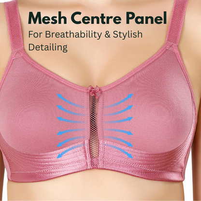 Bralux Anti Sag Bra with Side and Bottom Support  (Wireless | Non Padded | Full Coverage | D.No: 7004)