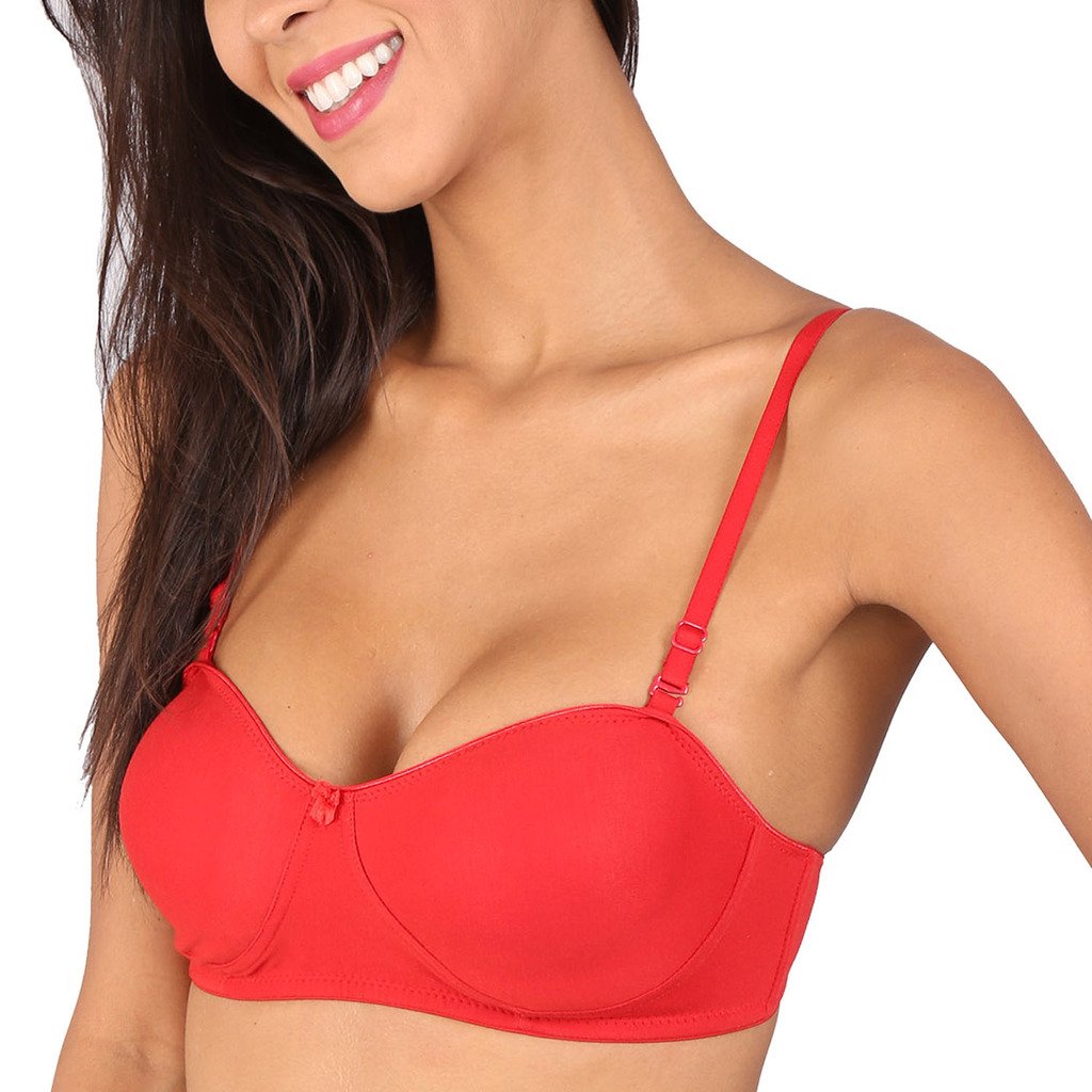 Buy Bralux Women's Monalisa Maroon Color Full Coverage Non-wired Regular  Lace Bra Cup Size C (maroon_32c) Online at Low Prices in India 