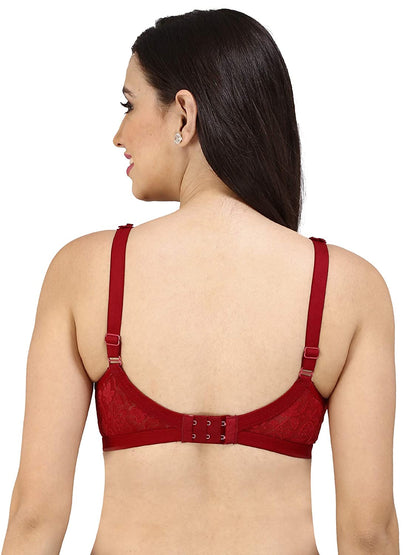 Shalini Full Coverage Lace Bra with Side Support for Plus Size