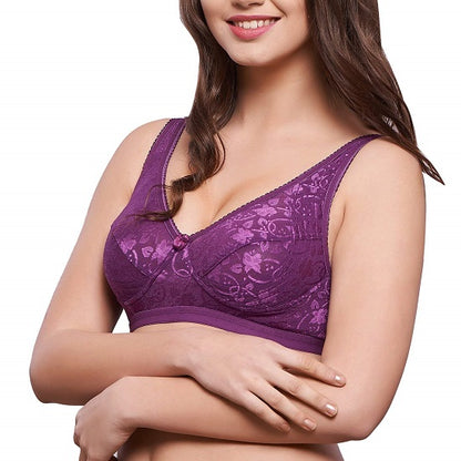 Shalini Full Coverage Lace Bra with Side Support for Plus Size