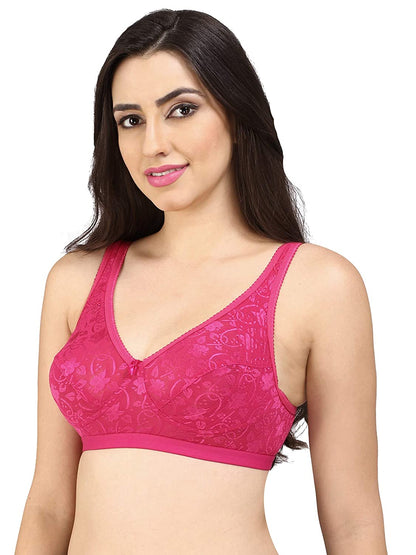 Shalini Full Coverage Lace Bra with Side Support for Plus Size