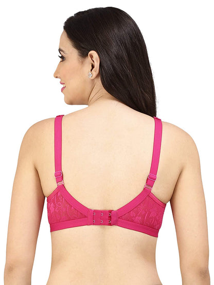 Shalini Full Coverage Lace Bra with Side Support for Plus Size