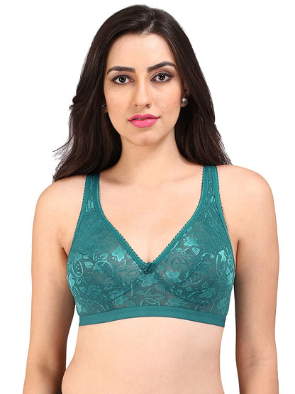 Shalini Full Coverage Lace Bra with Side Support for Plus Size