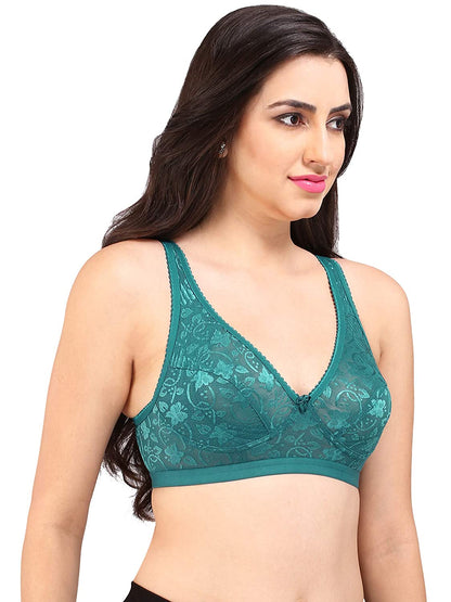 Shalini Full Coverage Lace Bra with Side Support for Plus Size